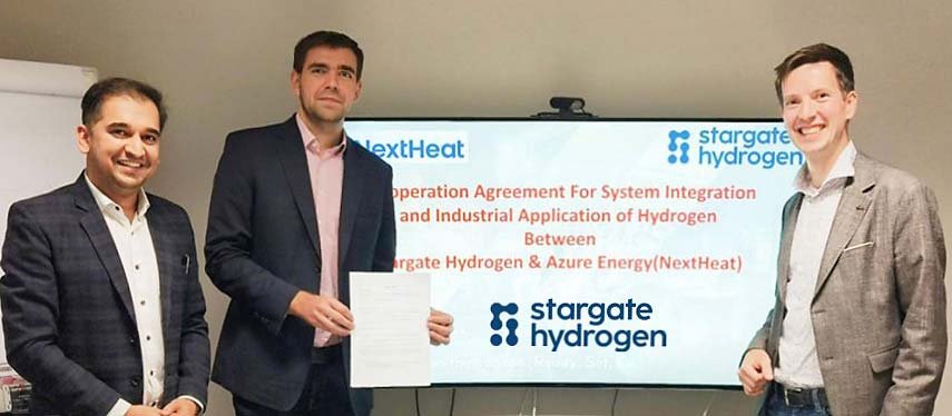 Kooperation zur Zusammenarbeit von NextHeat und Stargate Hydrogen